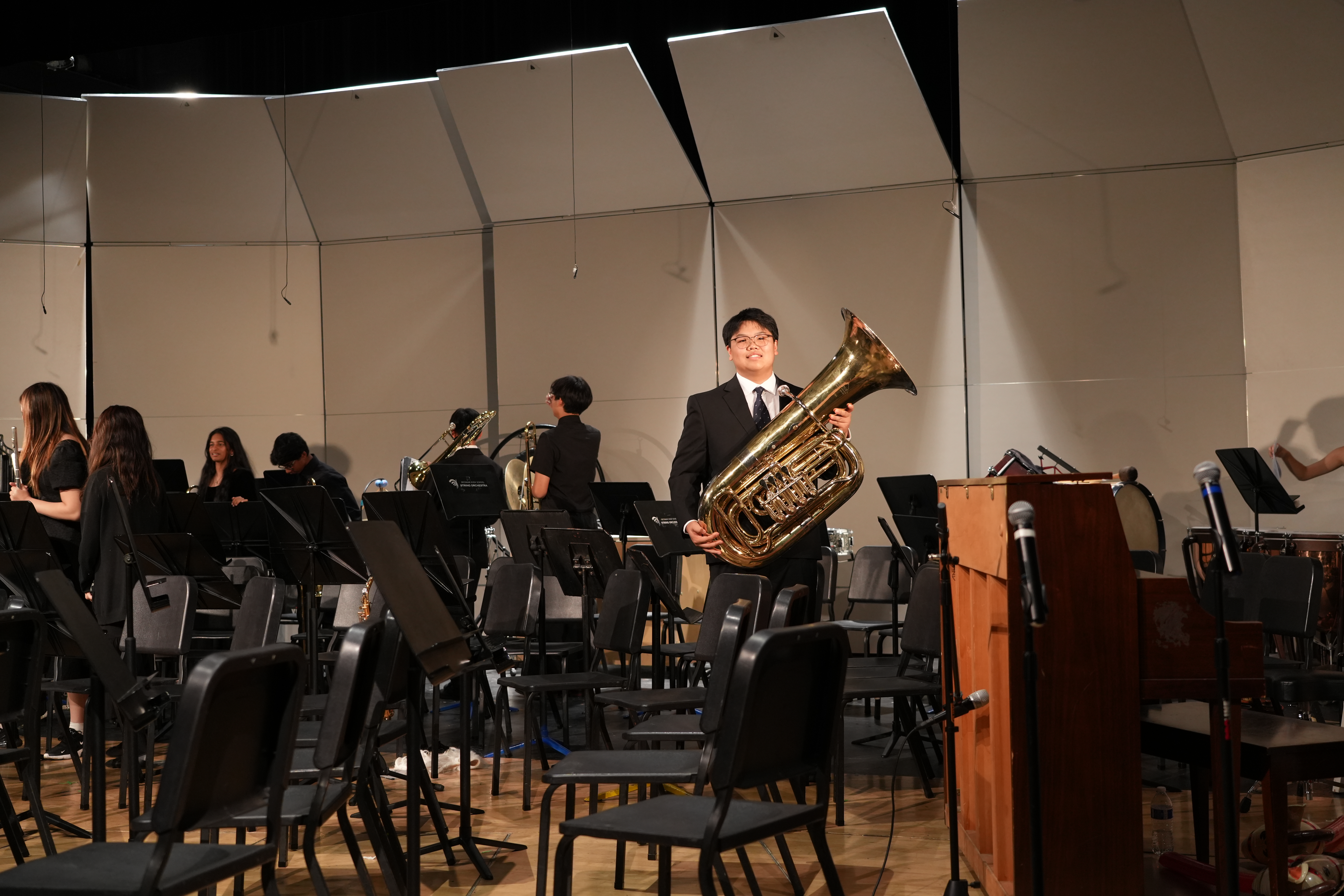 Wind Ensemble Stage Performance
